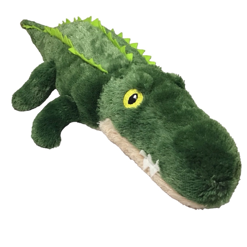 Eco Pals Alligator Stuffed Animal Plush Embroidered Eyes Wild Life Artist Green